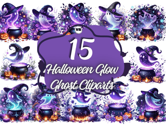 Download Halloween Cauldron Glow Ghost Cliparts - Cauldron Collection