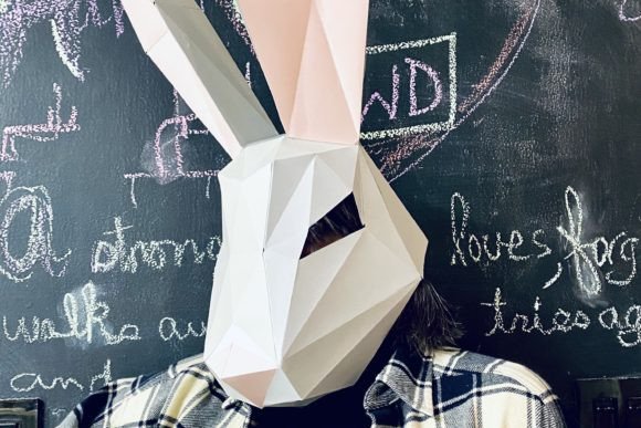 Download Rabbit Paper Mask - Mask Collection