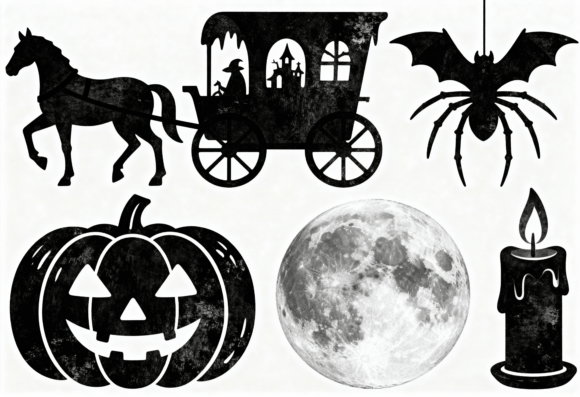 Download Halloween Elements Clipart Black - Premium Bundle