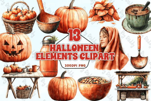 Download Halloween Elements Clipart PNG - Premium Resources