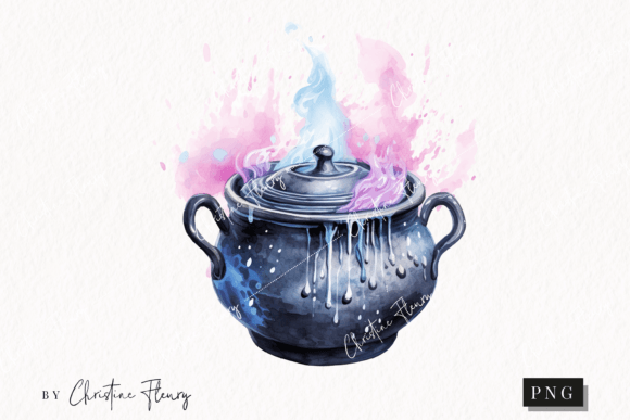 Download Pastel Witch Cauldron Clipart - Cauldron Collection
