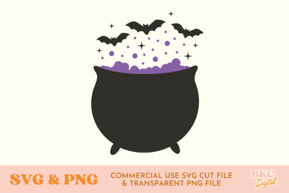Download Bat Cauldron Halloween SVG &amp; PNG - Cauldron Collection