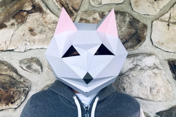 Download Cat Paper Mask - Mask Collection
