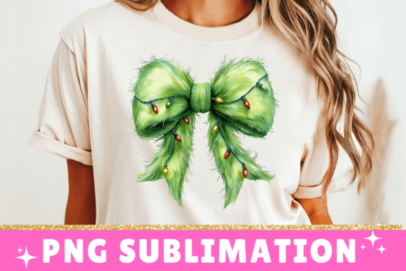 Download Green Grinch Coquette Bow PNG - Grinch Collection